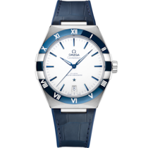 Constellation 41&nbsp;mm, steel on leather strap - 13133412104001