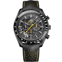 Speedmaster Dark Side of the Moon 44,25&nbsp;mm, Schwarze Keramik mit Kautschukband - 31092445001001