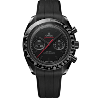 Speedmaster Dark Side of the Moon 44,25&nbsp;mm, schwarze Keramik mit Kautschukband - 31092445101001