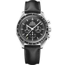 Speedmaster Moonwatch Professional 42&nbsp;mm, Stahl mit Lederarmband - 31032425001002